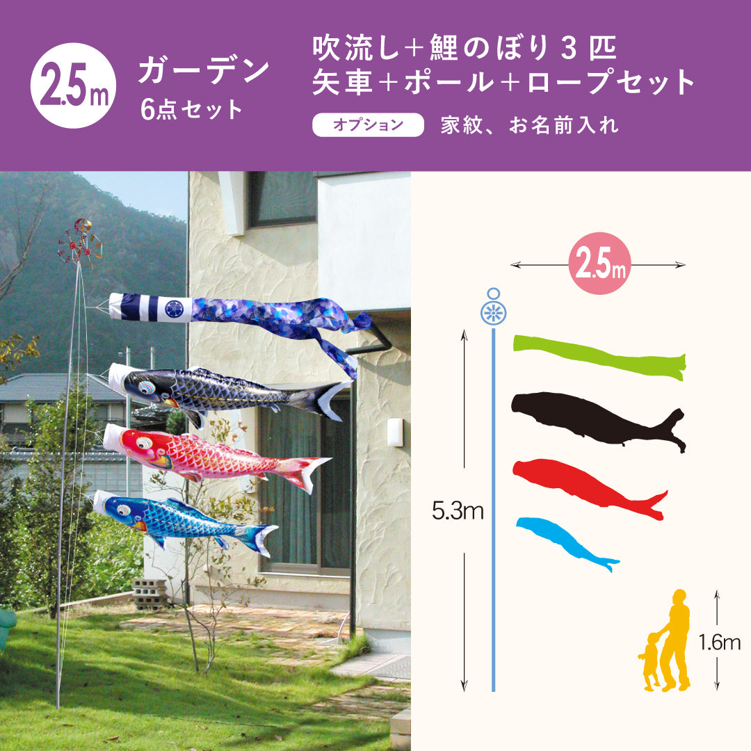よろこびの鯉【千寿】6点ガーデンセット