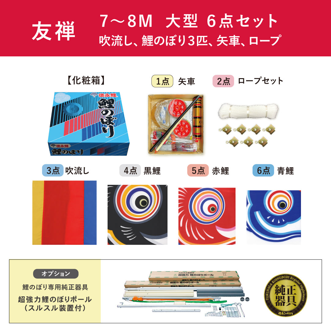 【友禅鯉】6点大型セット