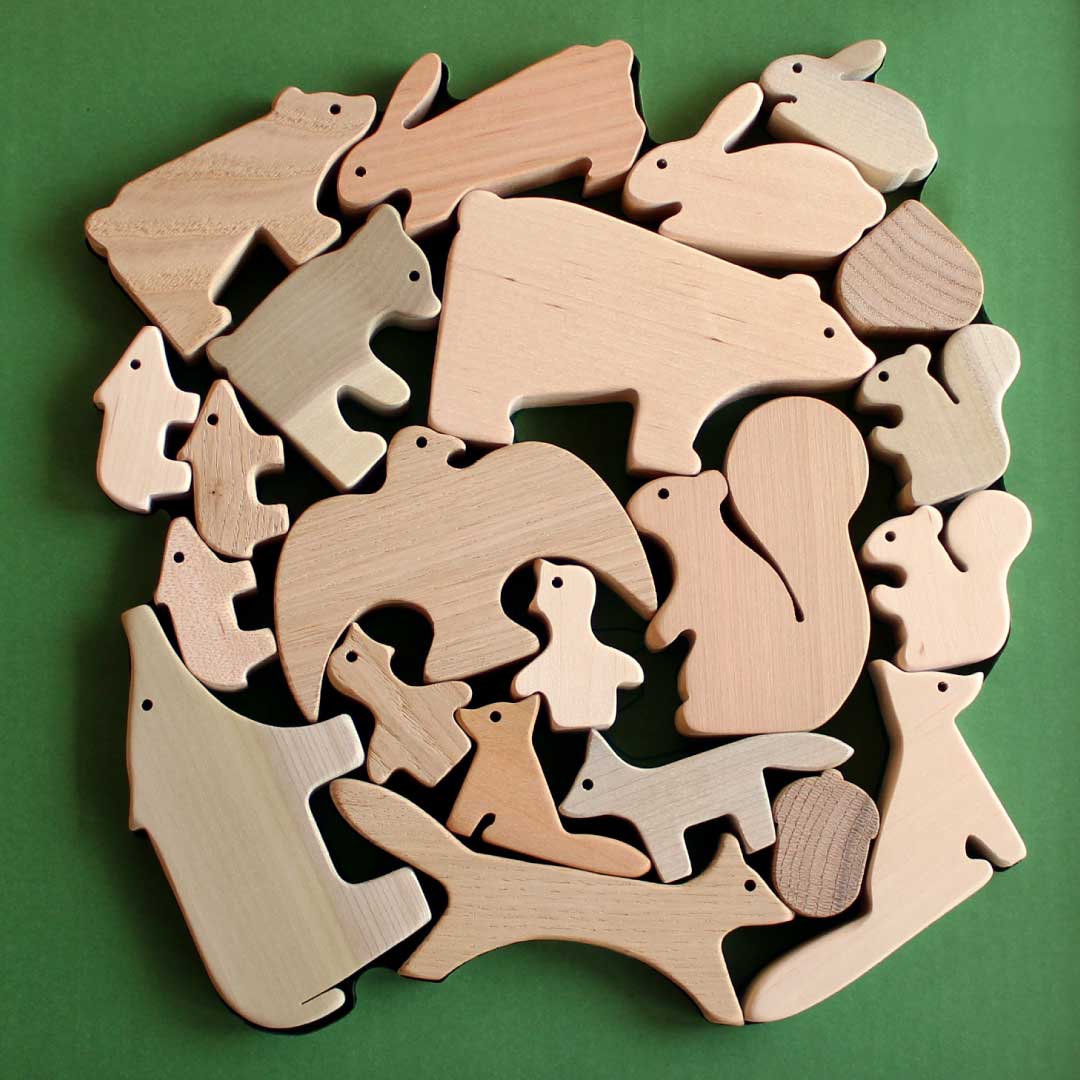 Blocs d'animaux de la forêt Oak Village