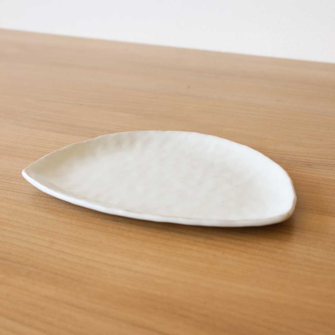 半月 大皿 シロ 【陶の杜】