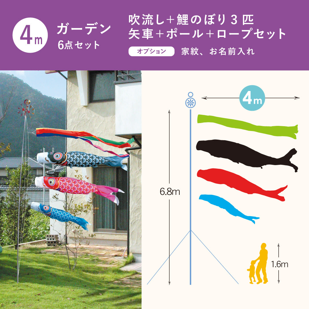 【友禅鯉】6点 ガーデンセット