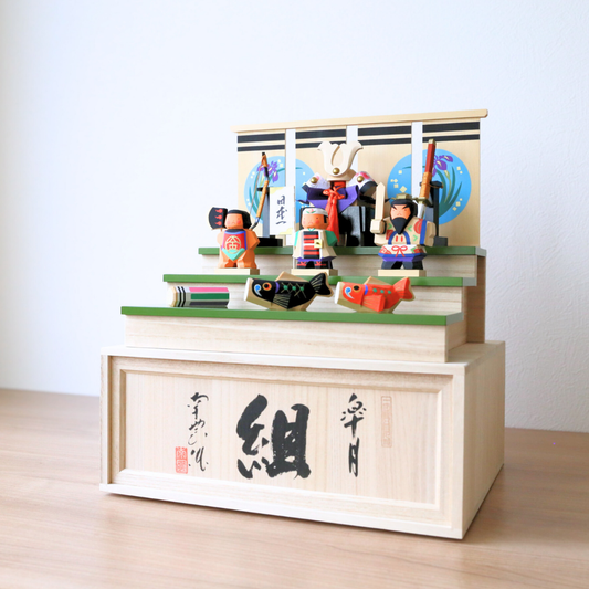 五月人形 伊予一刀彫り【南雲作】 皐月『組』