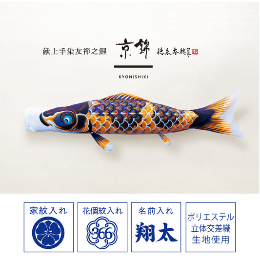 献上手染友禅之鯉【京錦】6点ガーデンセット