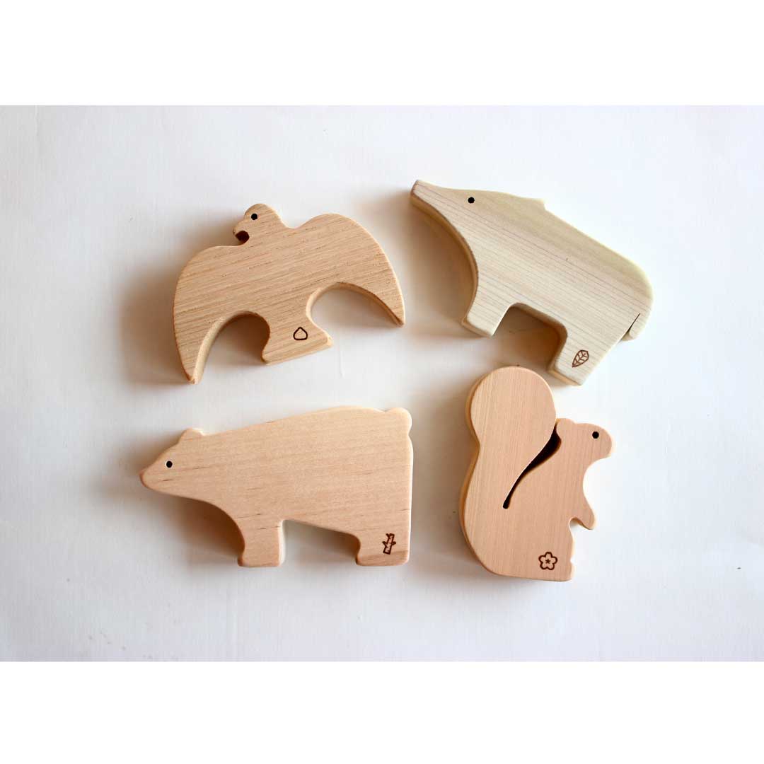 Blocs d'animaux de la forêt Oak Village