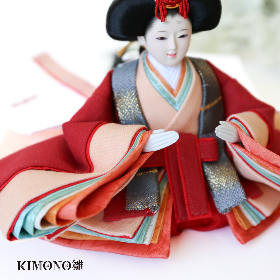 KIMONO Hina 4. Poupées décoratives en toile Prince et Princesse Smokey Grace