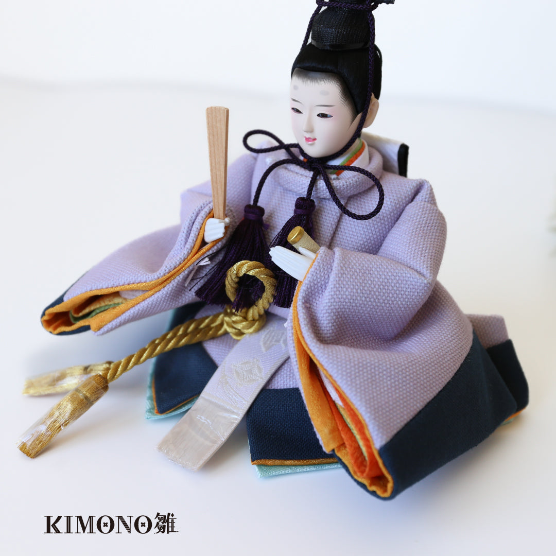 KIMONO Hina 4. Poupées décoratives en toile Prince et Princesse Smokey Grace