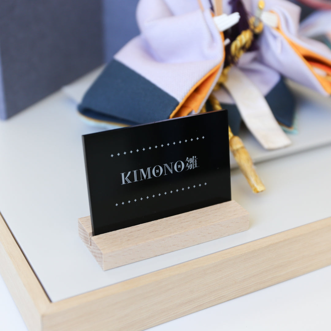 KIMONO Hina 4. Poupées décoratives en toile Prince et Princesse Smokey Grace