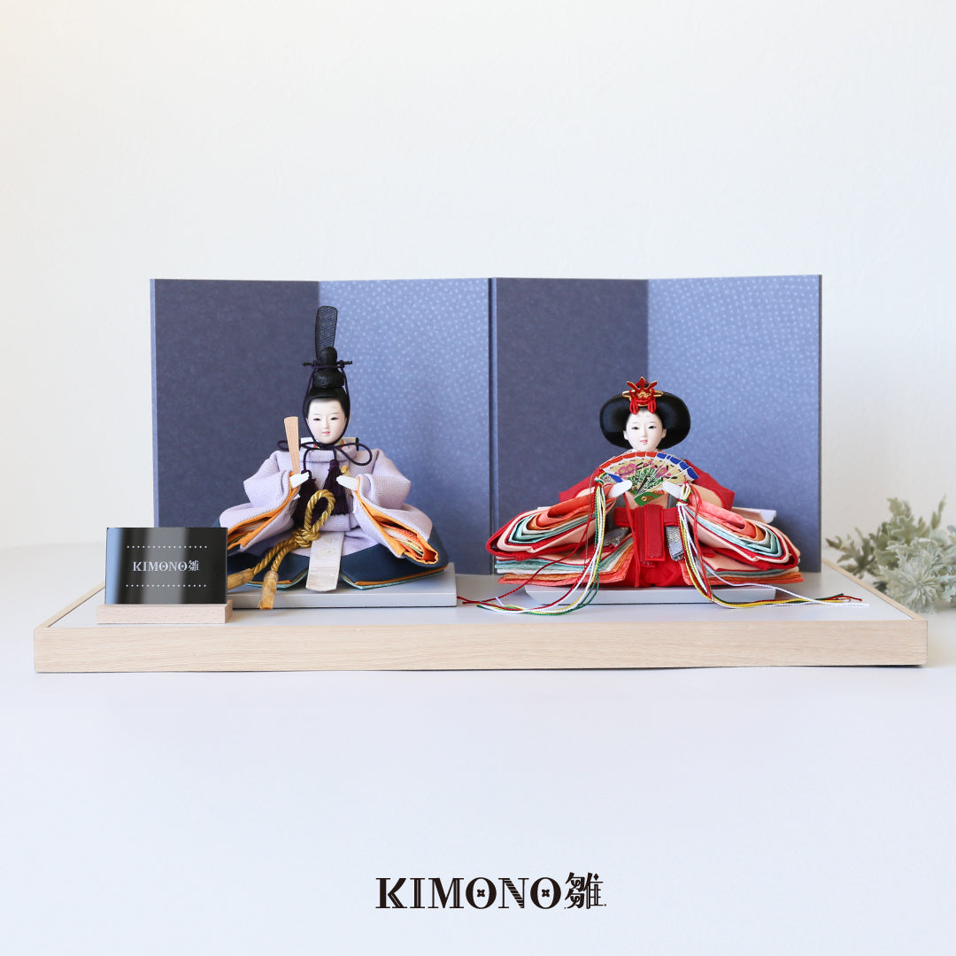 KIMONO Hina 4. Poupées décoratives en toile Prince et Princesse Smokey Grace