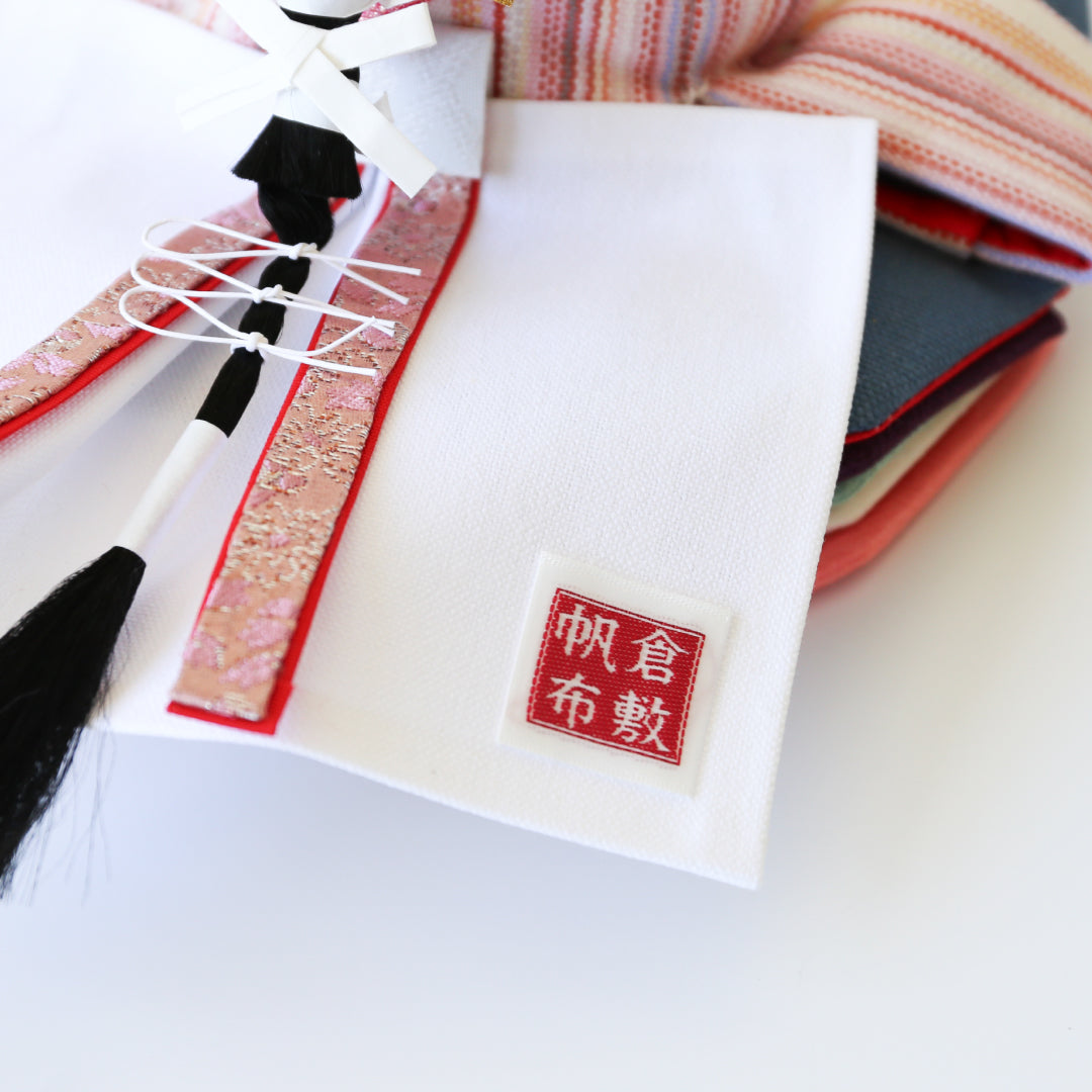 KIMONO Hina 1. Poupées décoratives en toile à rayures pop prince et princesse