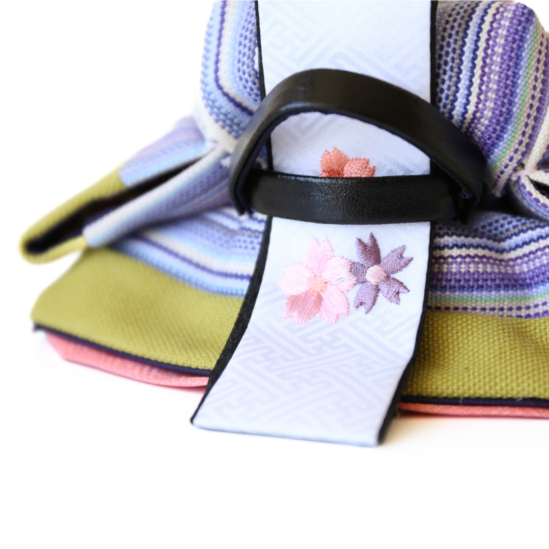 KIMONO Hina 1. Poupées décoratives en toile à rayures pop prince et princesse