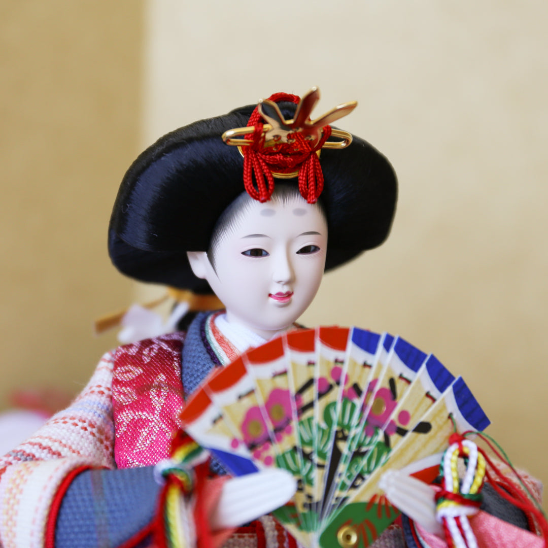 KIMONO Hina 1. Poupées décoratives en toile à rayures pop prince et princesse