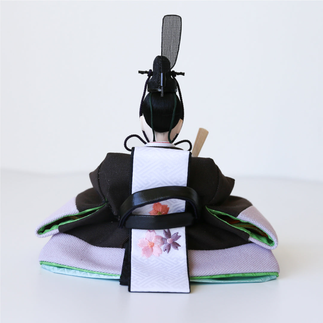 KIMONO Hina 2. Poupées en toile décoratives Prince et Princesse en matériaux vivants