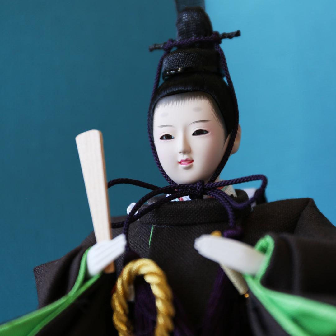 KIMONO Hina 2. Poupées en toile décoratives Prince et Princesse en matériaux vivants