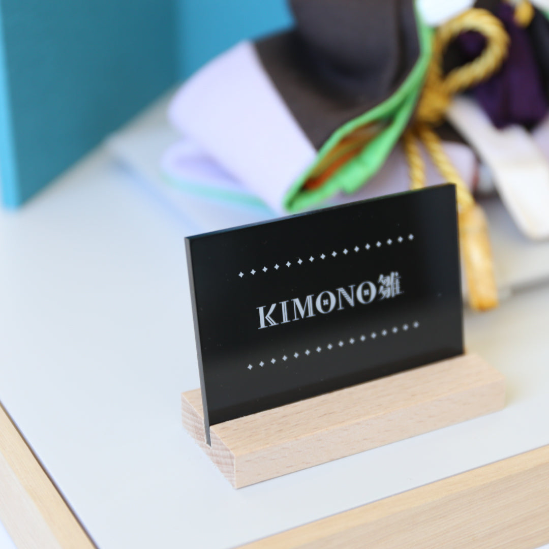 KIMONO Hina 2. Poupées en toile décoratives Prince et Princesse en matériaux vivants