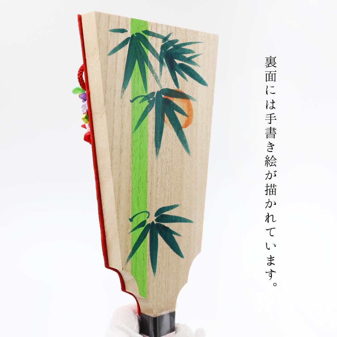 Kujudama Red (Ro) No. 10 Hagoita Folding Screen Decoration Made by Maya