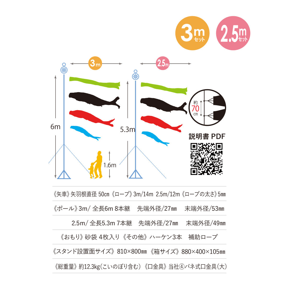 献上手染友禅之鯉【京錦】6点 庭園スタンドセット