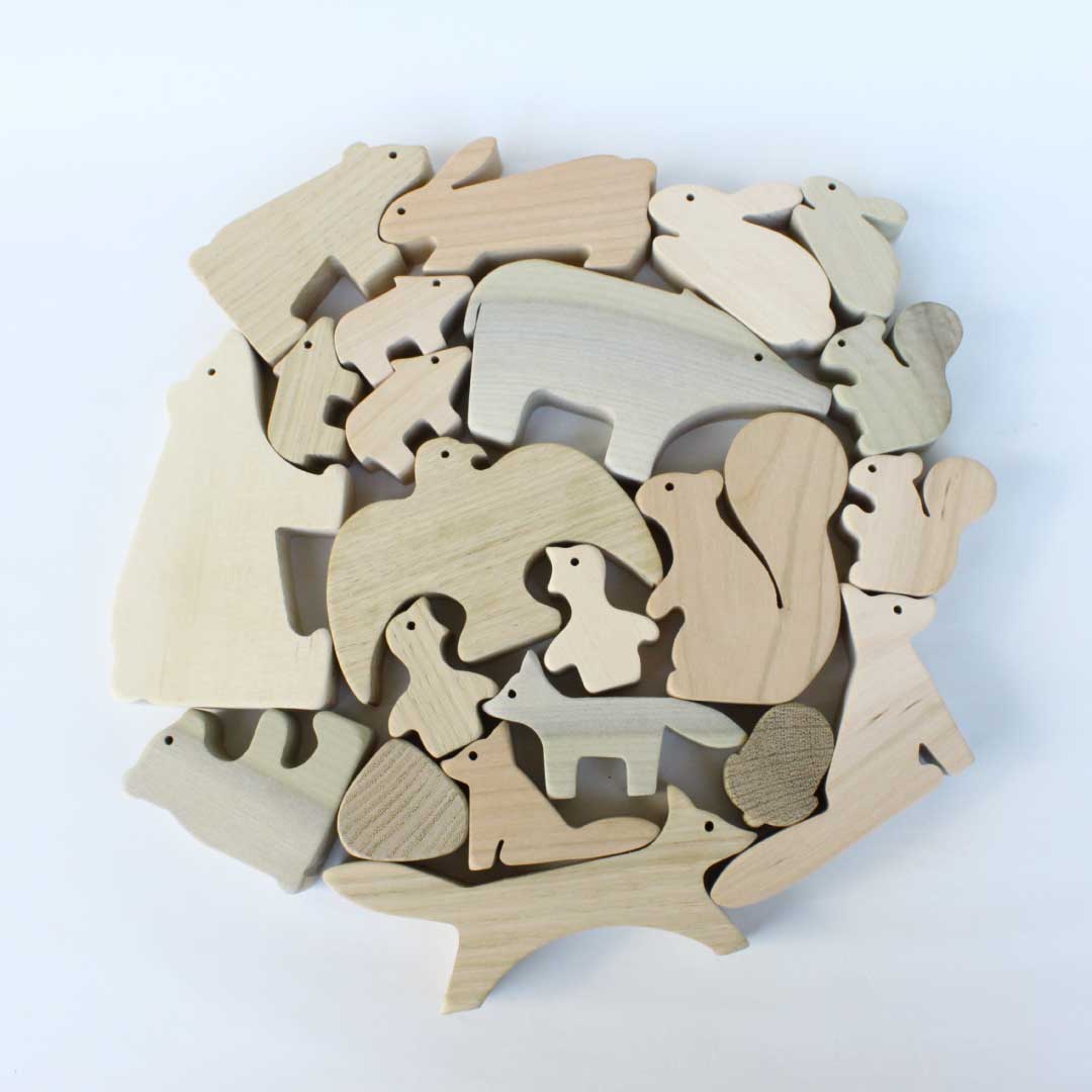 Blocs d'animaux de la forêt Oak Village