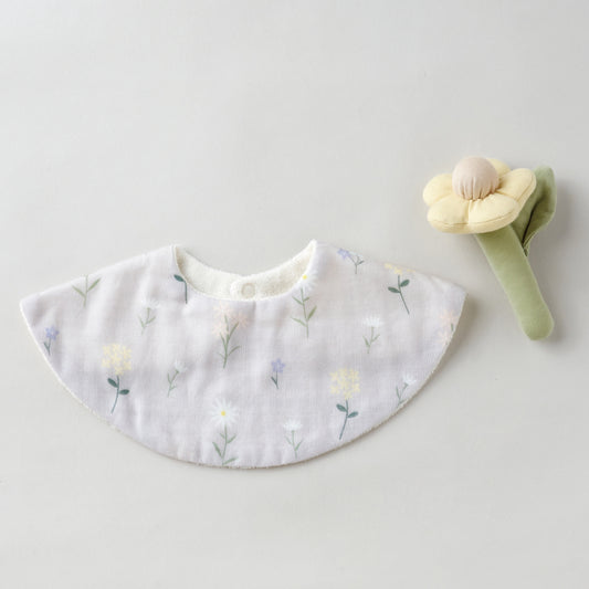 スタイ&ラトルの2点セット ガーベラ