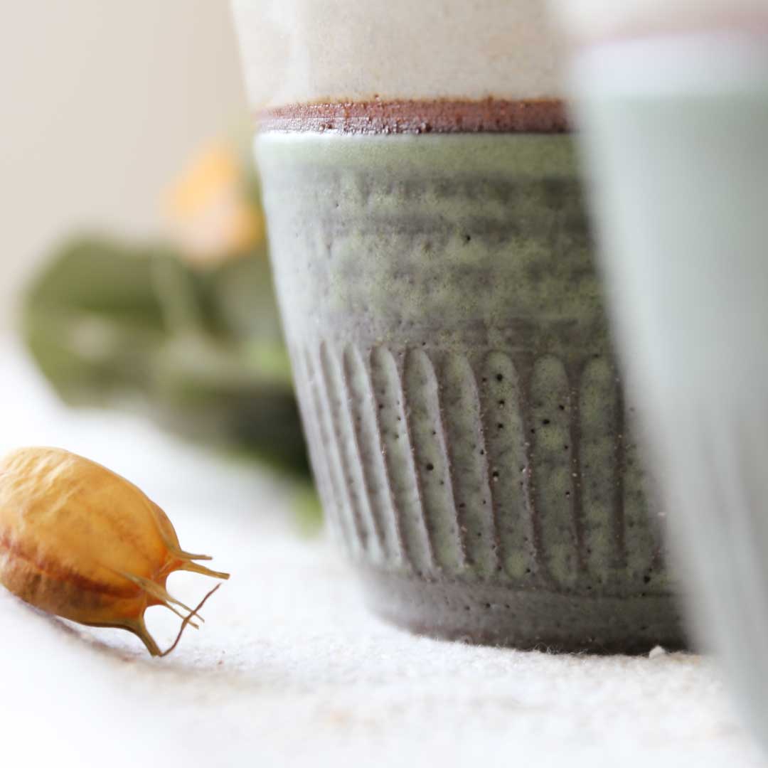 Coffret de tasses gratuit, couleur herbe, Shinogi, four Bukyo, coffret cadeau
