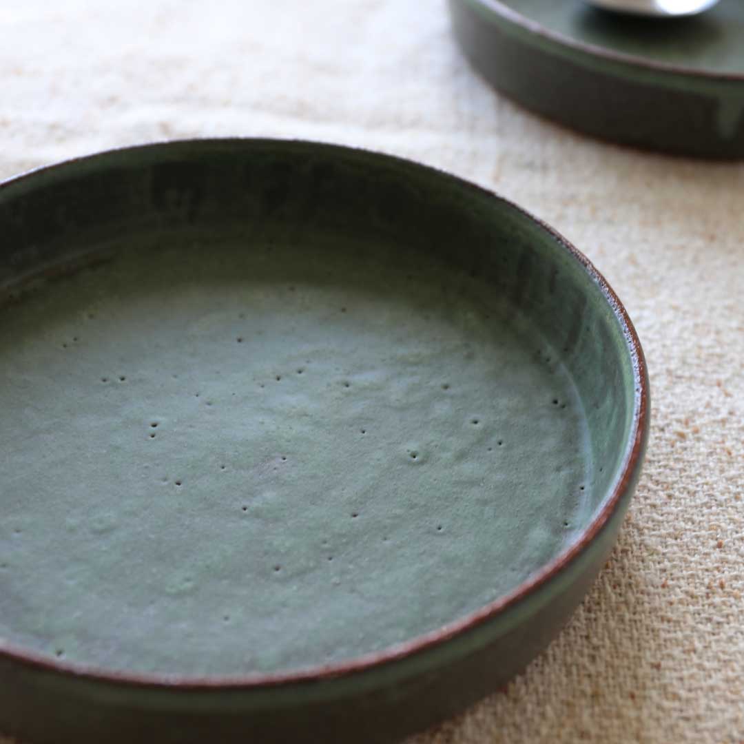 Ensemble de pots de pointe, vert gazon, four Bukyo, coffret cadeau