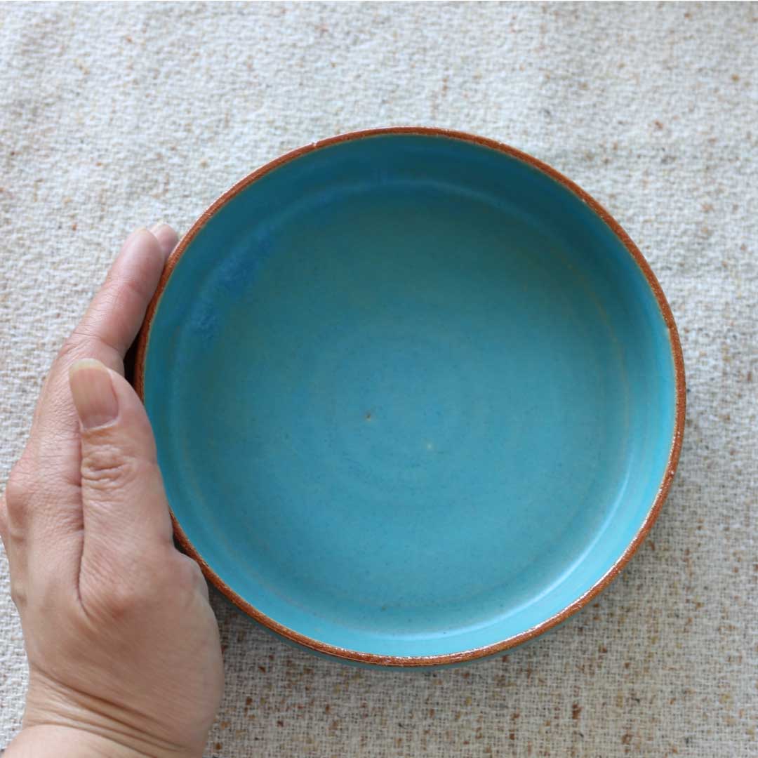 Ensemble de bols à bords tranchants, bleu turc, four Bukyo, coffret cadeau