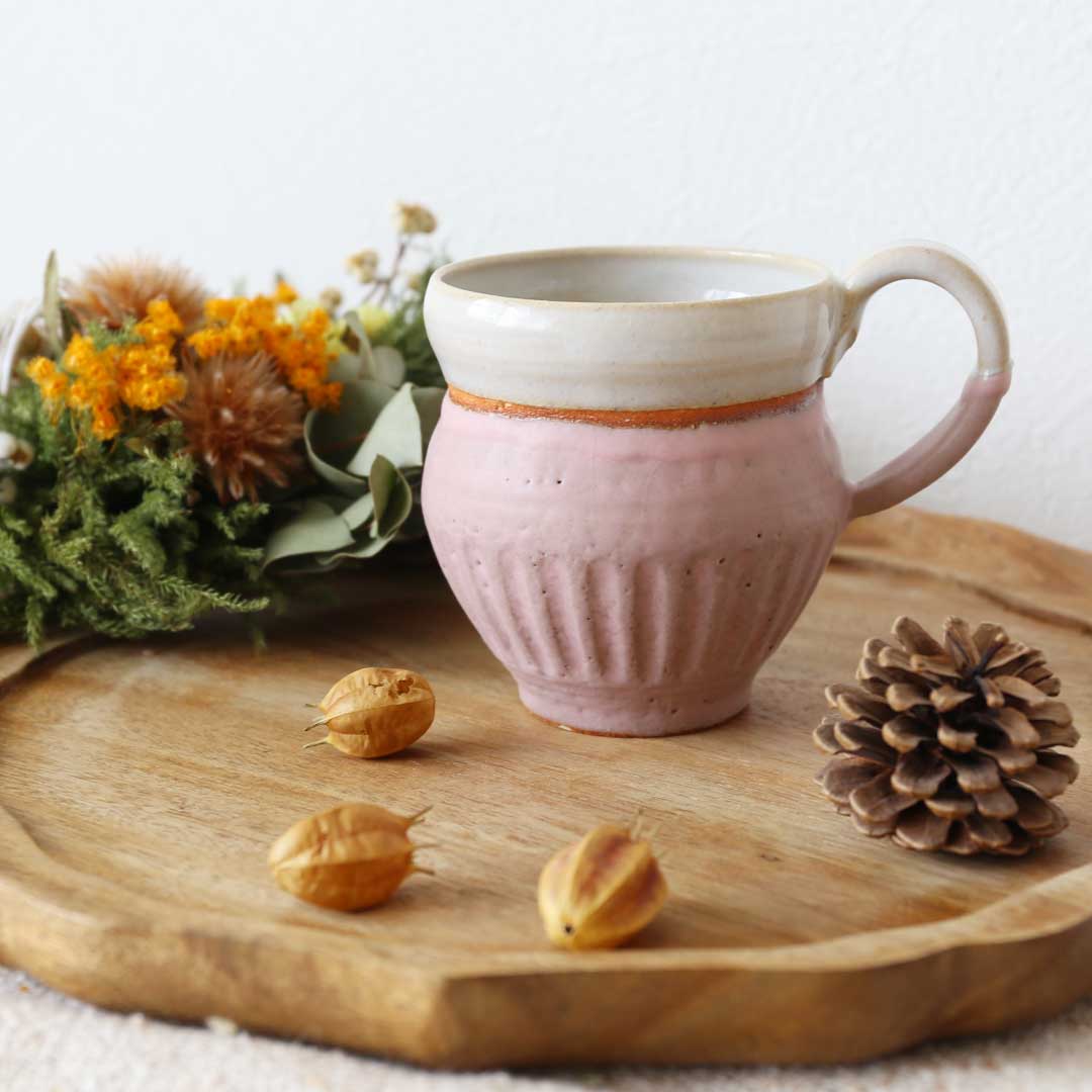 Mug, rose, Shinogi, Bukyo