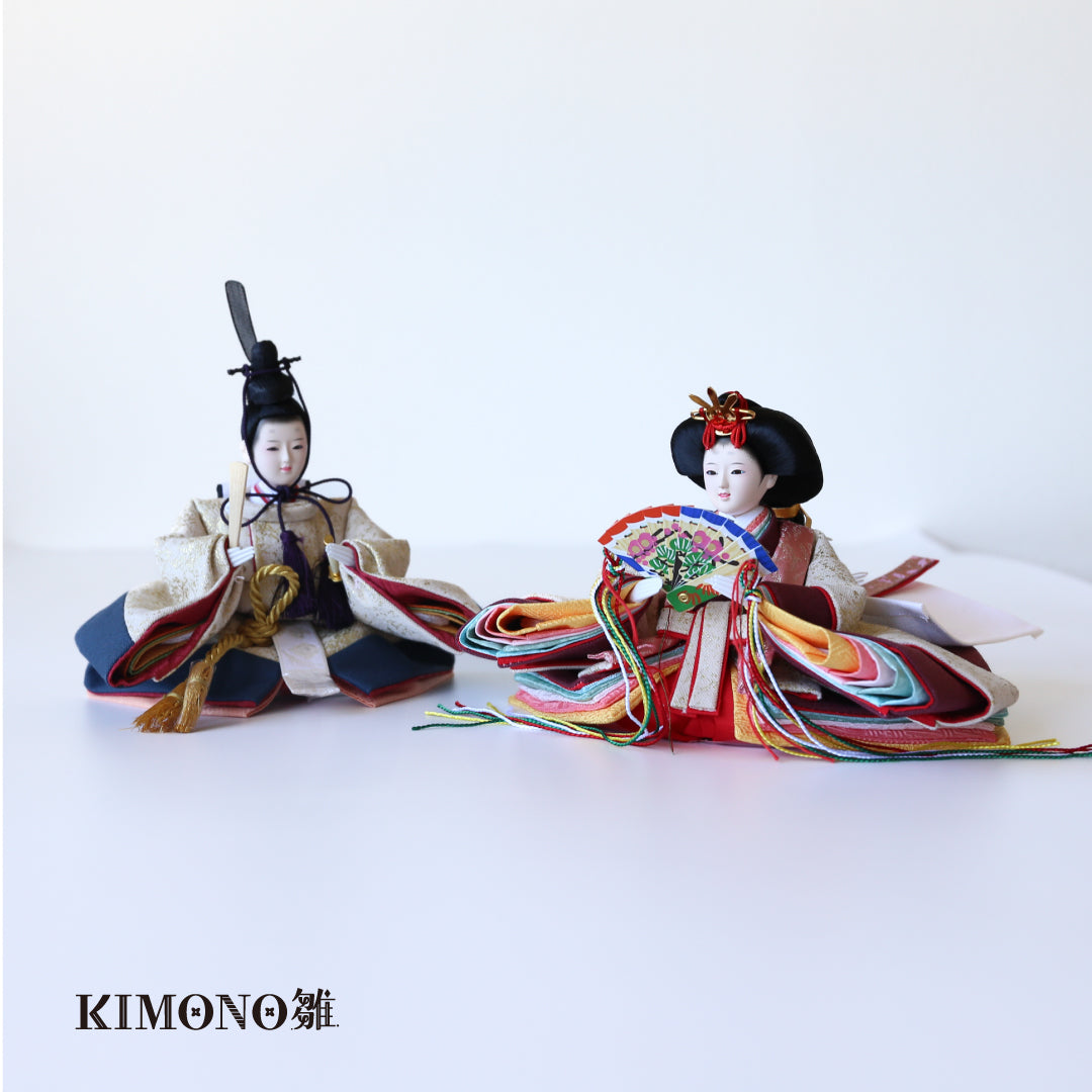 KIMONO Hina 5. Poupées en toile décoratives Prince et Princesse Candy Charm