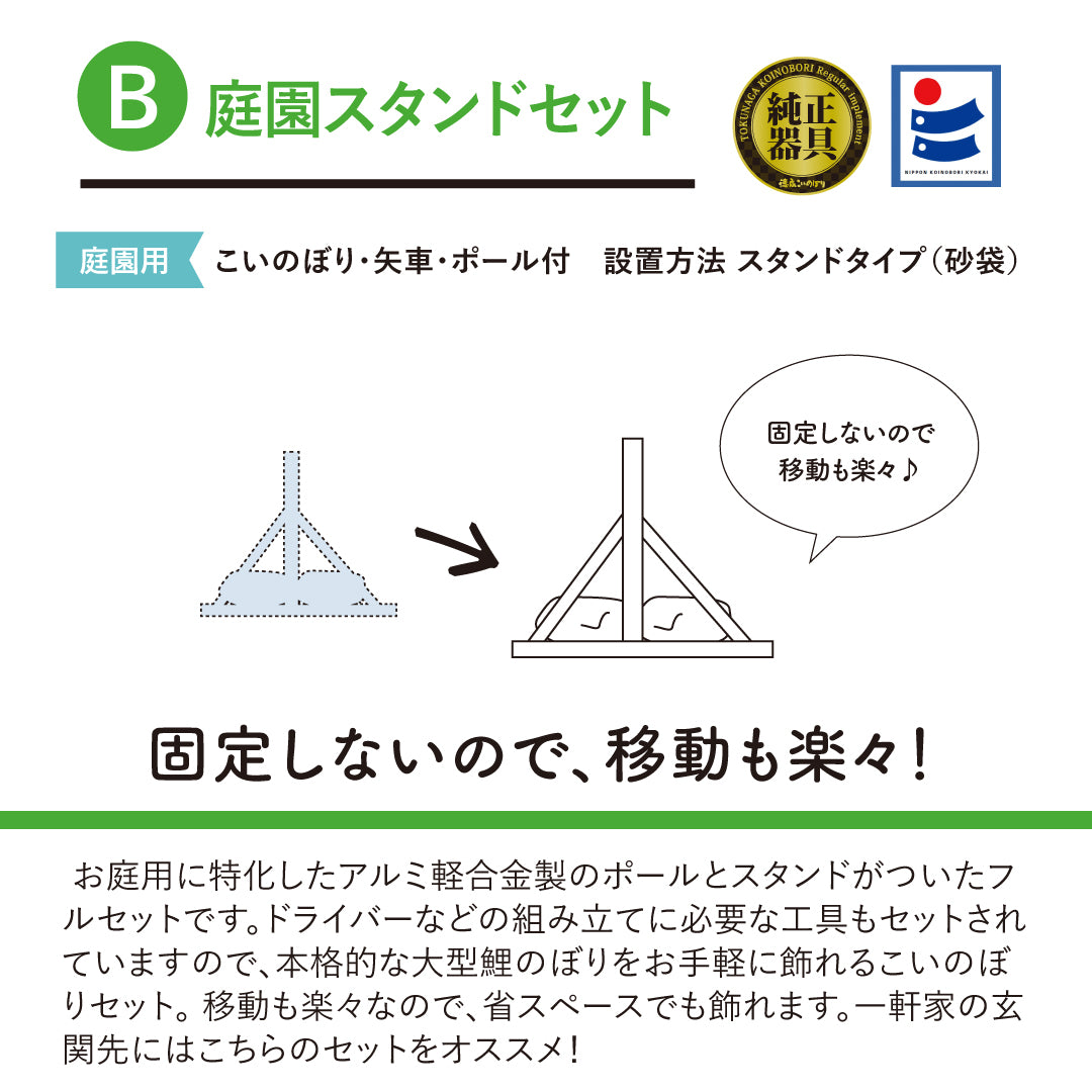 献上手染友禅之鯉【京錦】6点 庭園スタンドセット
