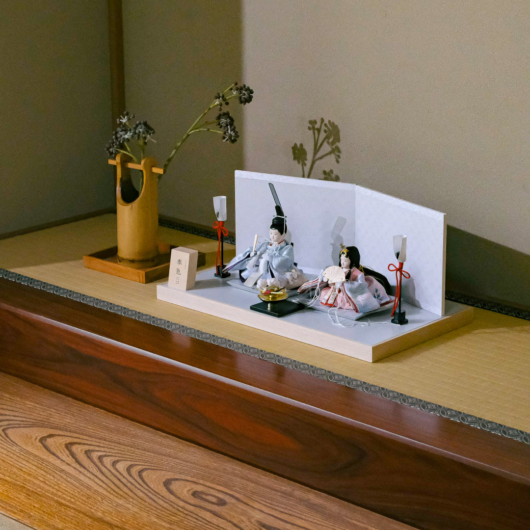 Couleurs saisonnières (hiver) - Tokiiro - Poupées impériales du prince et de la princesse Hina