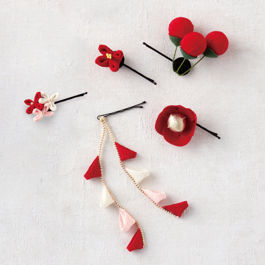 和装ちらし アメピンセット ～TEMARI～ レッド ｜ 徳永こいのぼり公式