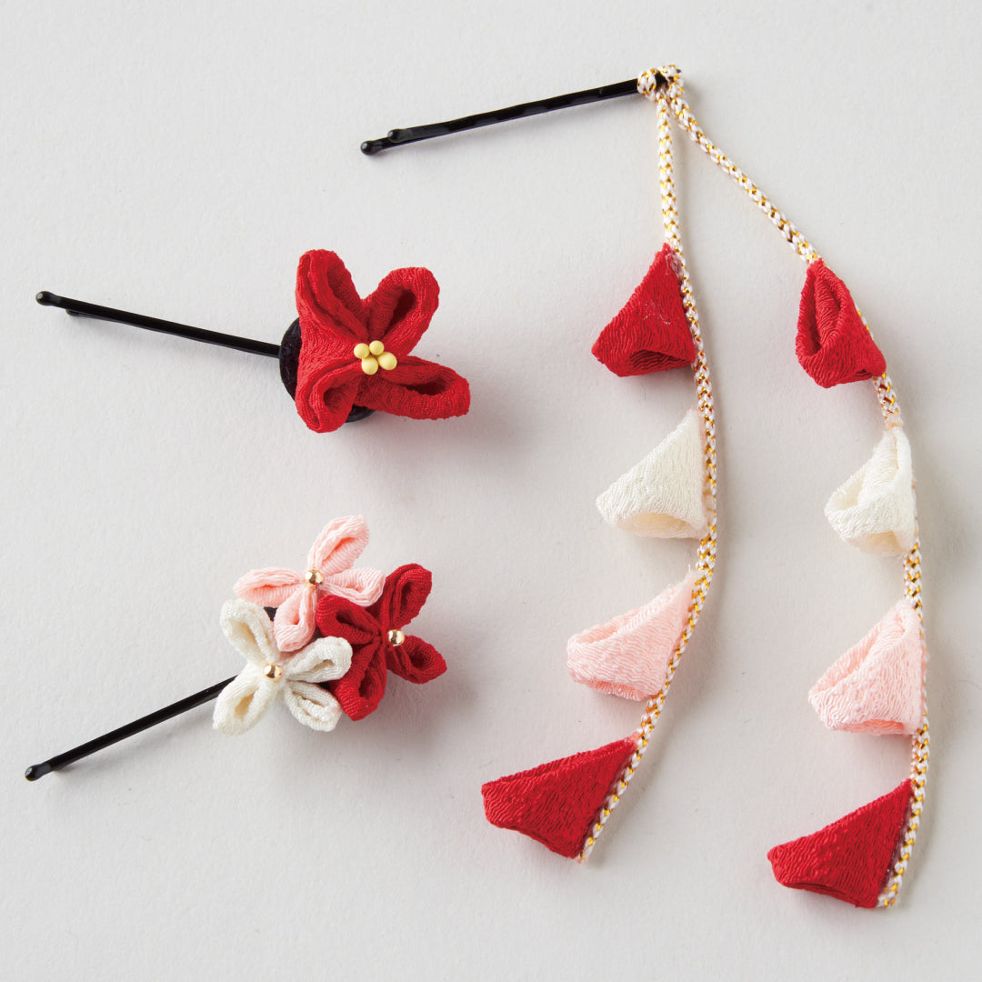 和装ちらし アメピンセット ~TEMARI~ レッド