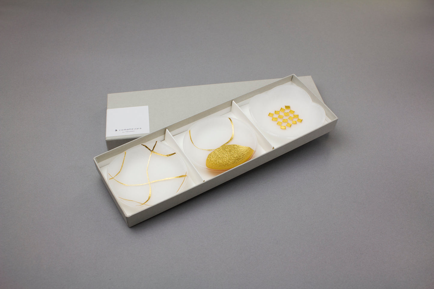 【toumei】箔 小まめ皿 3枚入り 益基樹脂