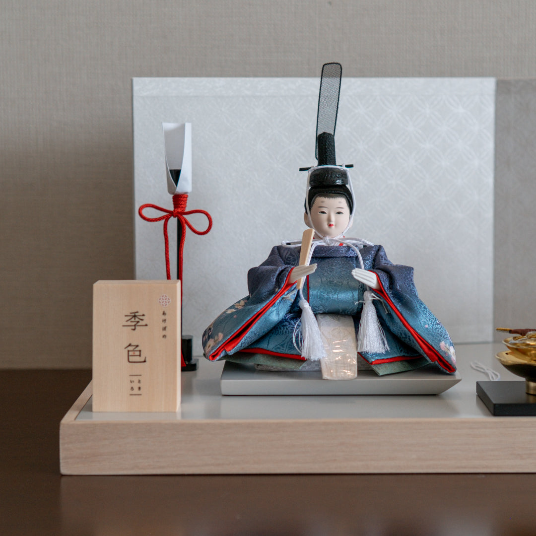 Couleur saisonnière Akebono (printemps) - Tokiiro - Décoration Prince et Princesse Poupée Hina
