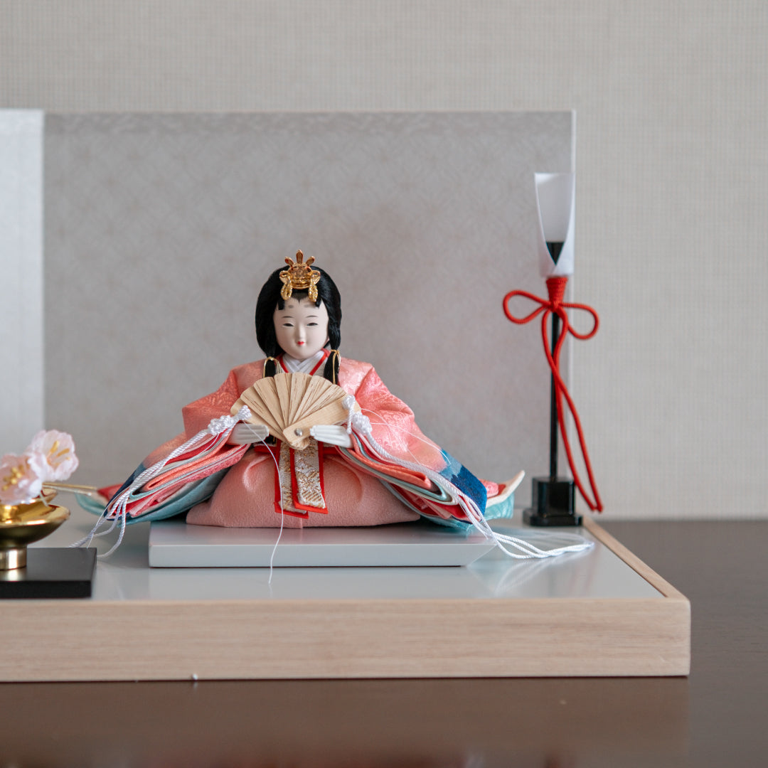 Couleur saisonnière Akebono (printemps) - Tokiiro - Décoration Prince et Princesse Poupée Hina