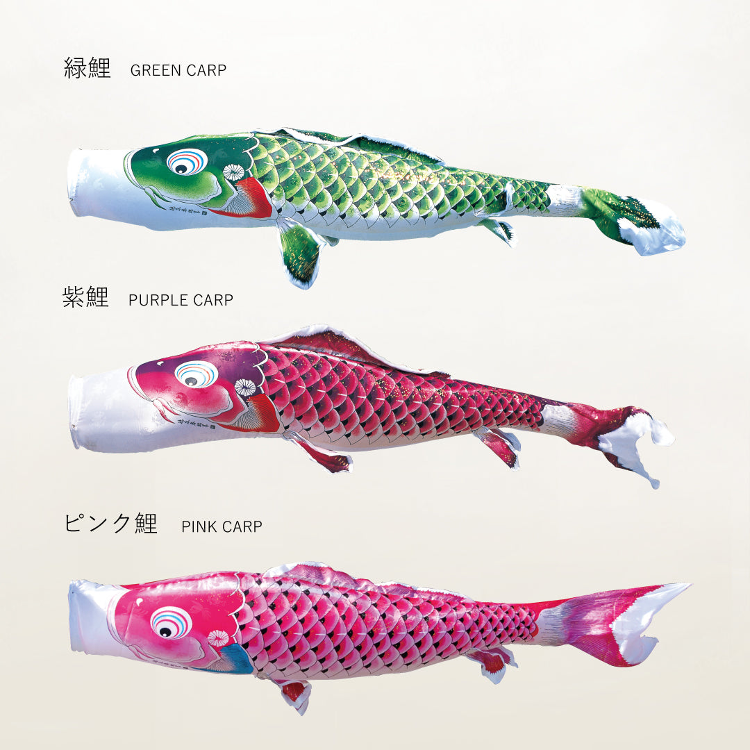 ピンク鯉 慶祝の鯉【吉兆】単品鯉のぼり