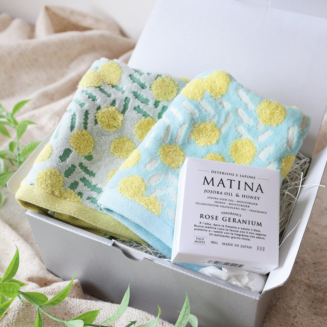 Soap & Hand Towel Original Set mimosa