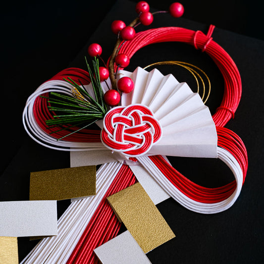 水引飾り 大 末広南天松 正月飾り しめ縄