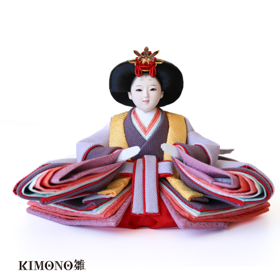 KIMONO Hina Doll 3. Mode Cherry (Mode Cherry) Prince et Princesse Décoration Poupée en toile