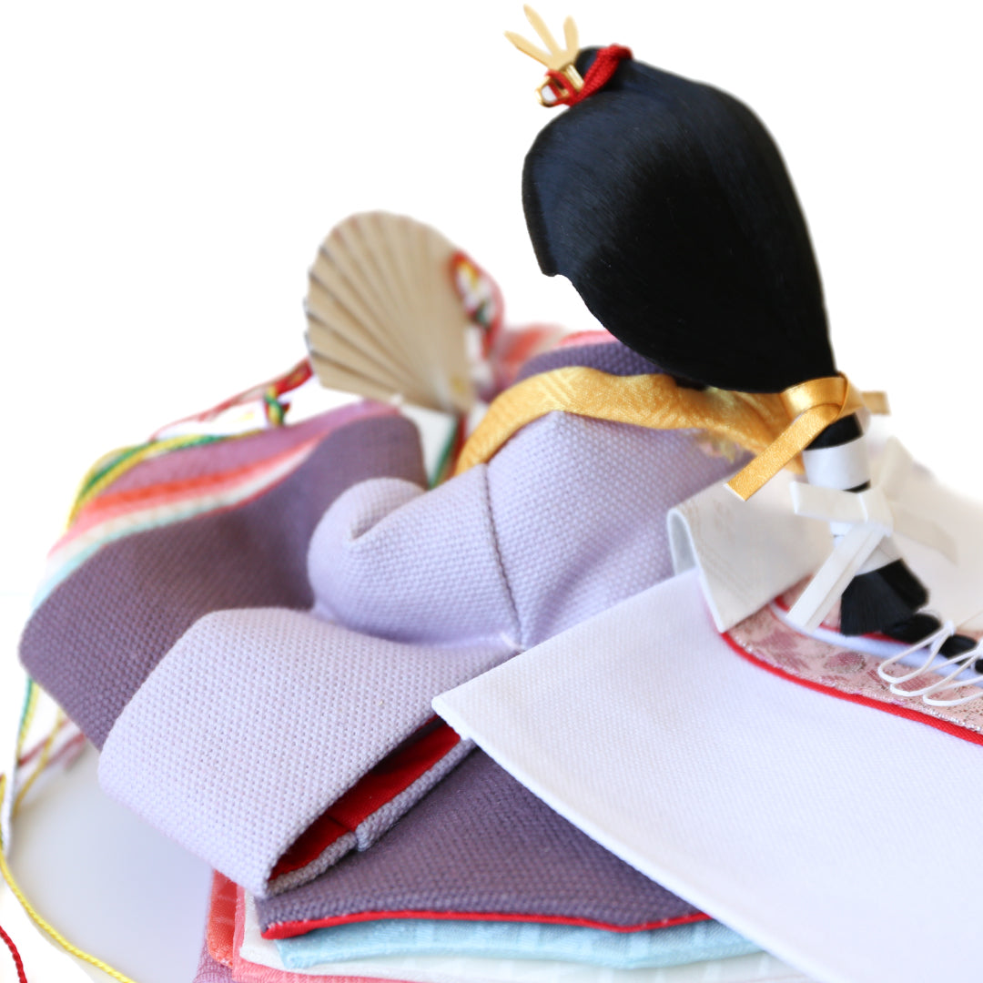 KIMONO Hina Doll 3. Mode Cherry (Mode Cherry) Prince et Princesse Décoration Poupée en toile