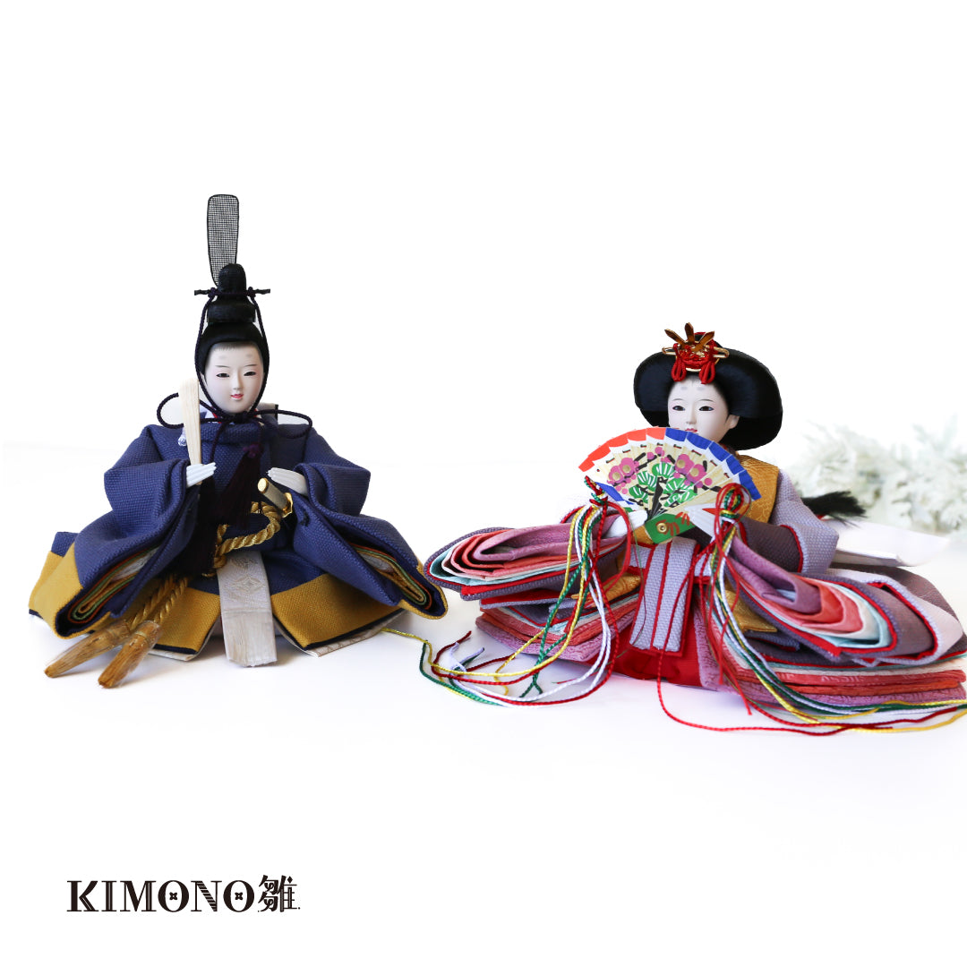 KIMONO Hina Doll 3. Mode Cherry (Mode Cherry) Prince et Princesse Décoration Poupée en toile