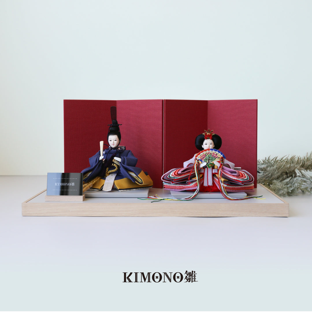 KIMONO Hina Doll 3. Mode Cherry (Mode Cherry) Prince et Princesse Décoration Poupée en toile