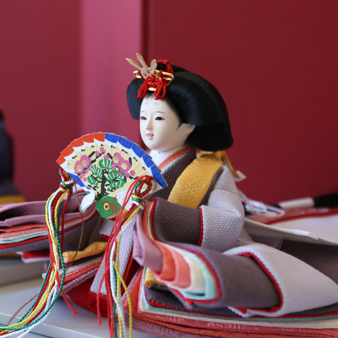 KIMONO Hina Doll 3. Mode Cherry (Mode Cherry) Prince et Princesse Décoration Poupée en toile