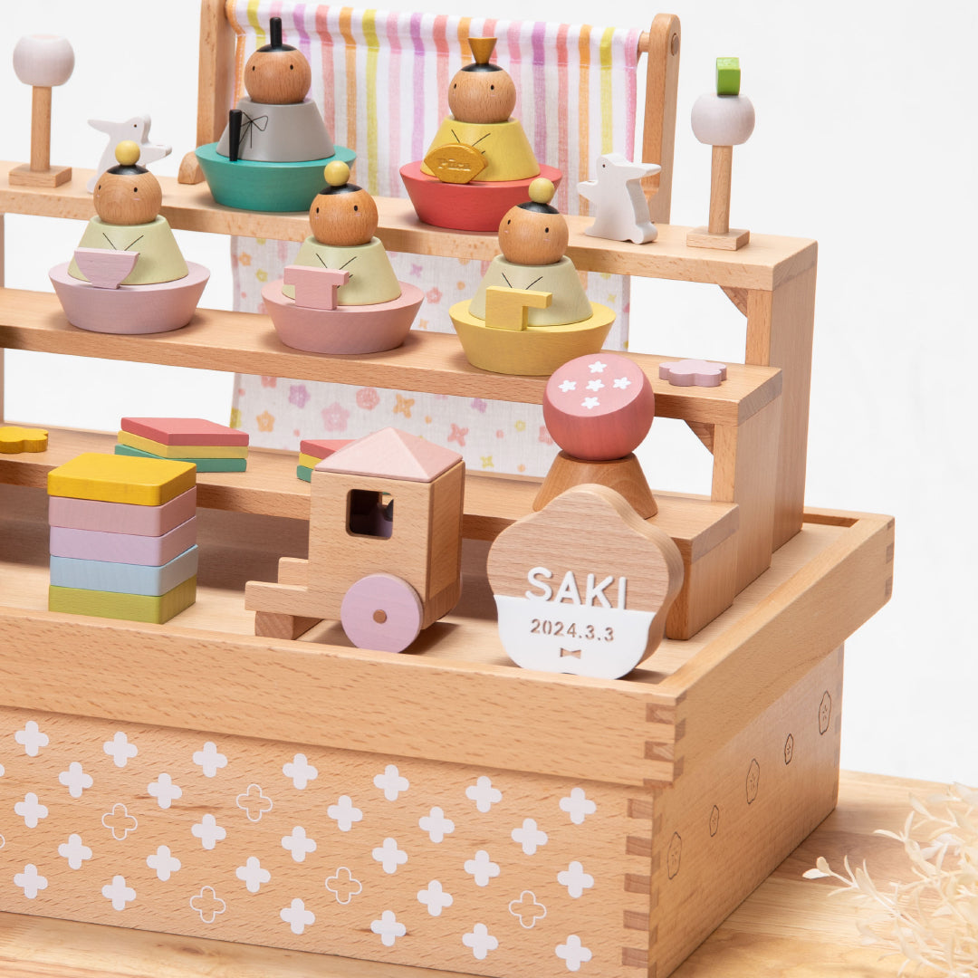 【Puca】お名前札 もなか プリント梅