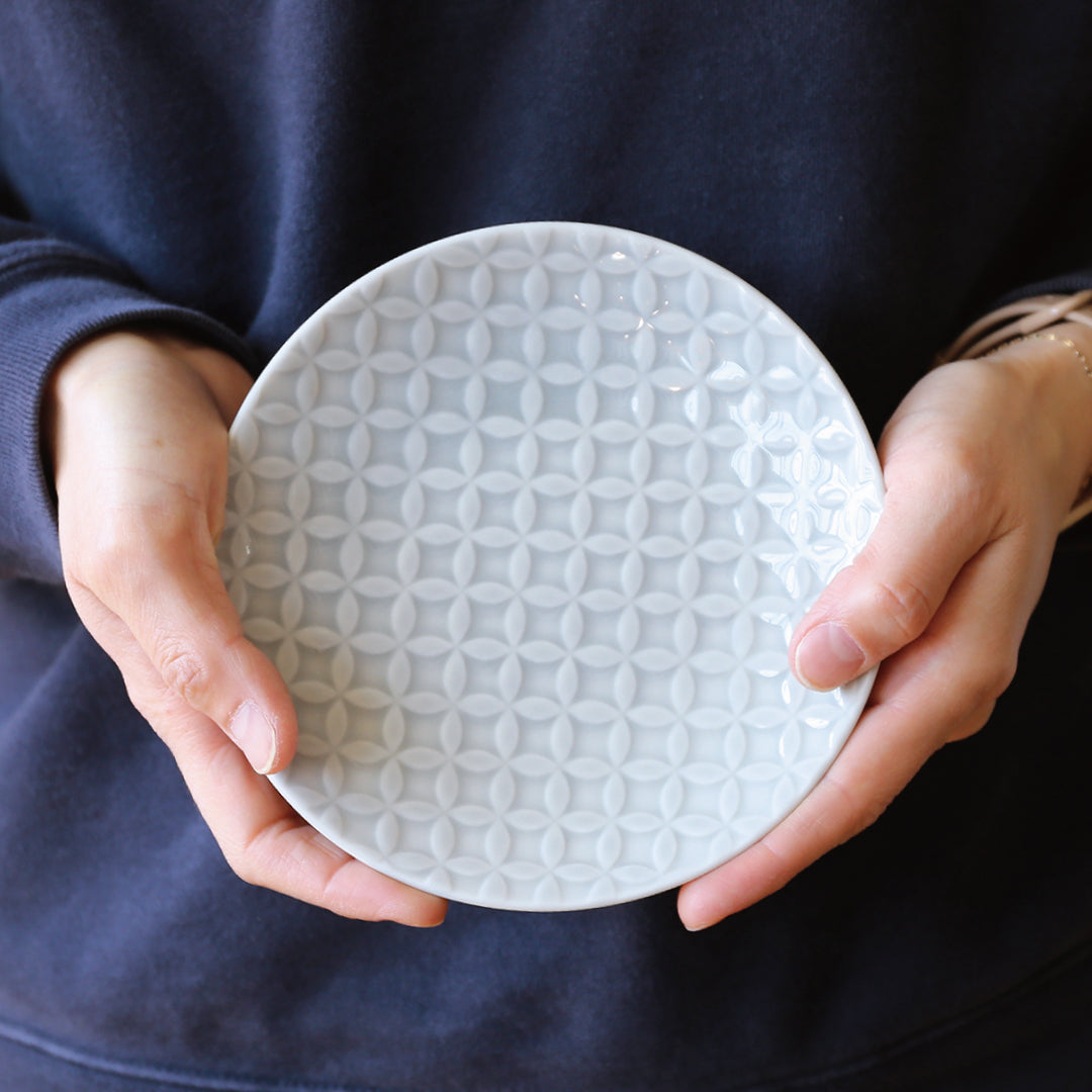 【美濃焼】吉祥うつわセット《 七宝 》 | カップ・大小プレート3点ギフトセット