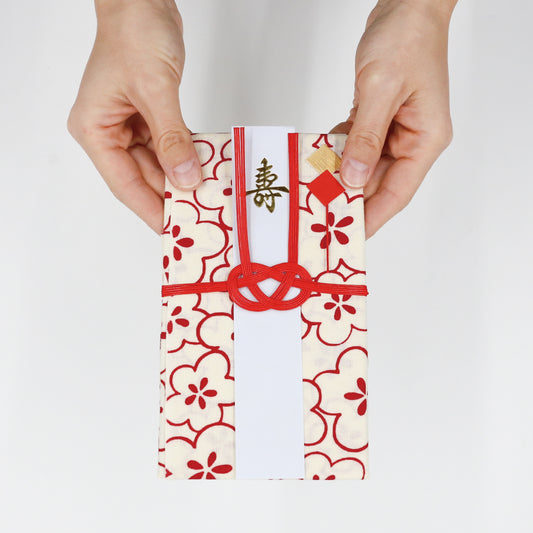 やさしい布のご祝儀袋 梅花紋