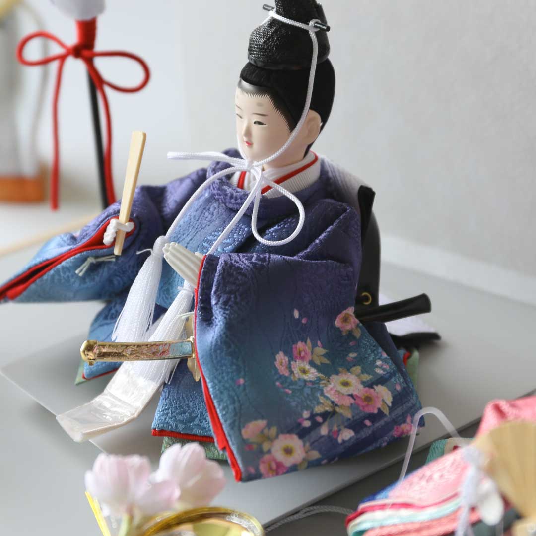 Couleur saisonnière Akebono (printemps) - Tokiiro - Décoration Prince et Princesse Poupée Hina