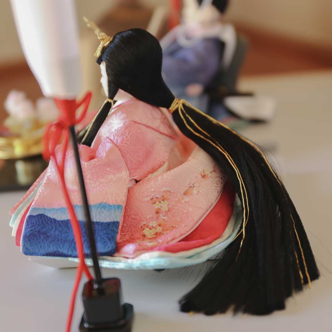 Couleur saisonnière Akebono (printemps) - Tokiiro - Décoration Prince et Princesse Poupée Hina