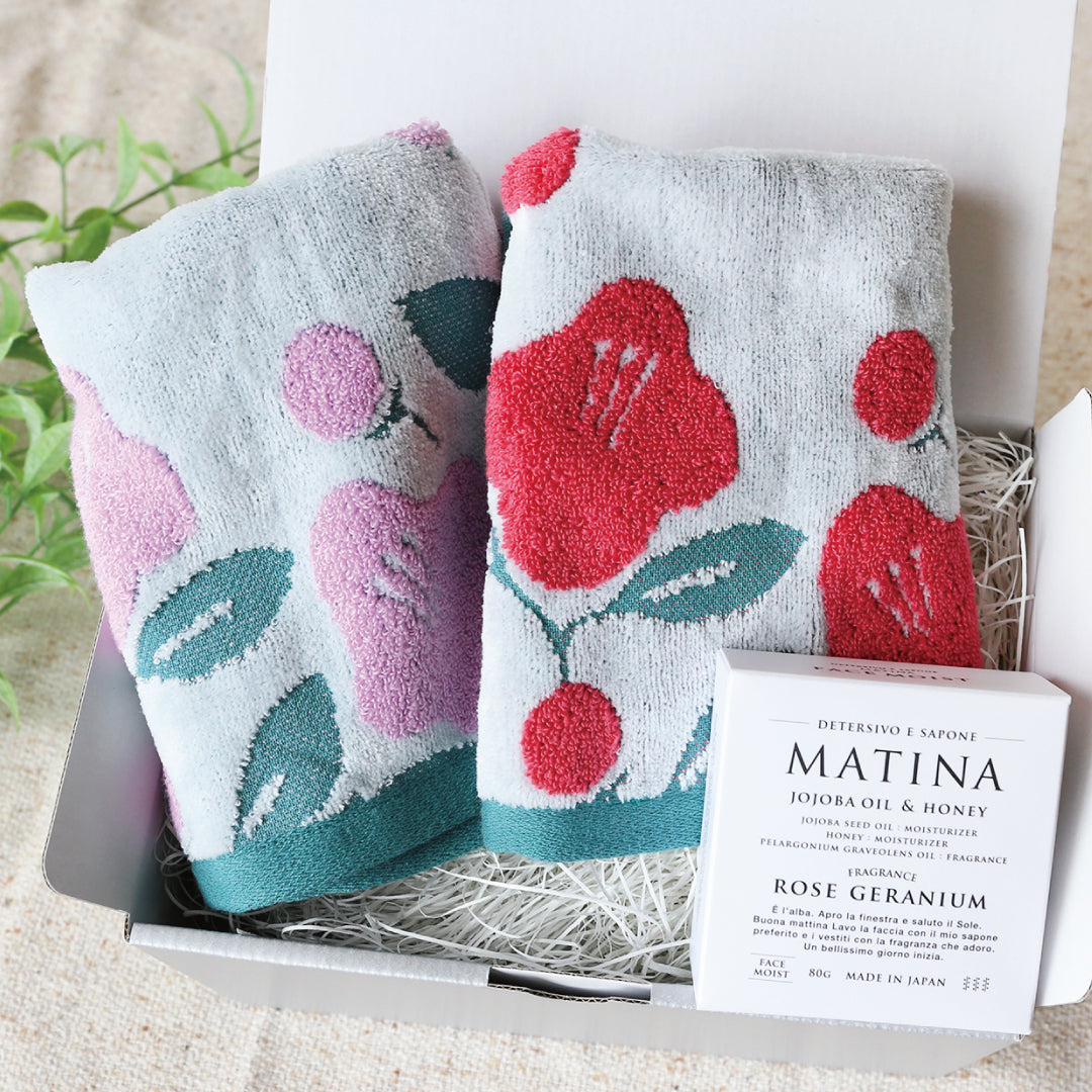 Soap & Hand Towel Original Set tsubaki