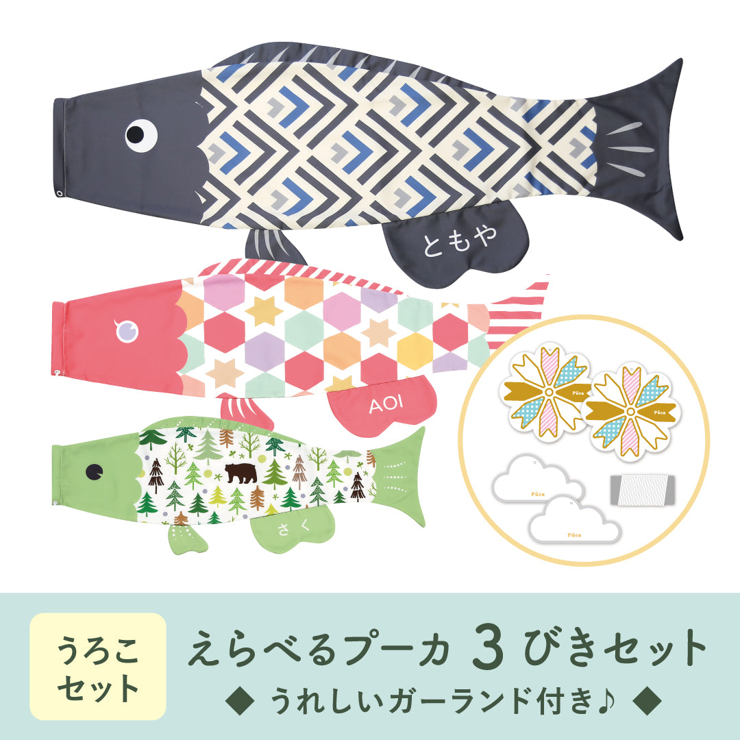 カラフル鯉のぼり飾り　プーカB カラフル鯉のぼり飾り プーカB 【公式通販】