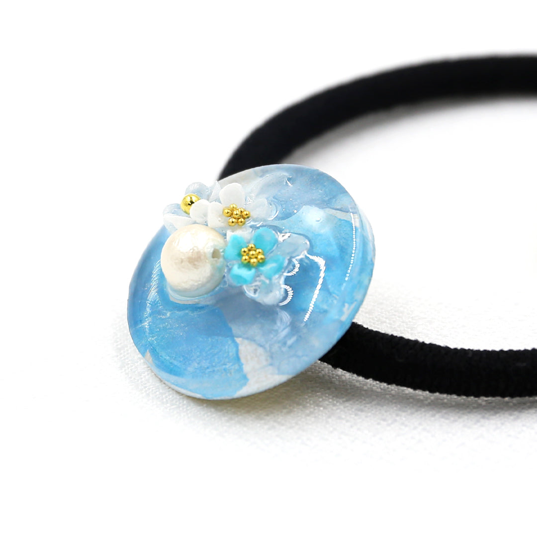 Lot de 3 accessoires pour cheveux avec accessoires pour cheveux (bleu clair)